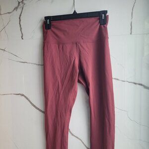 LULULEMON Align High Rise Leggings 25" Mauve Pink Buttery Soft Yoga Pants Size 6